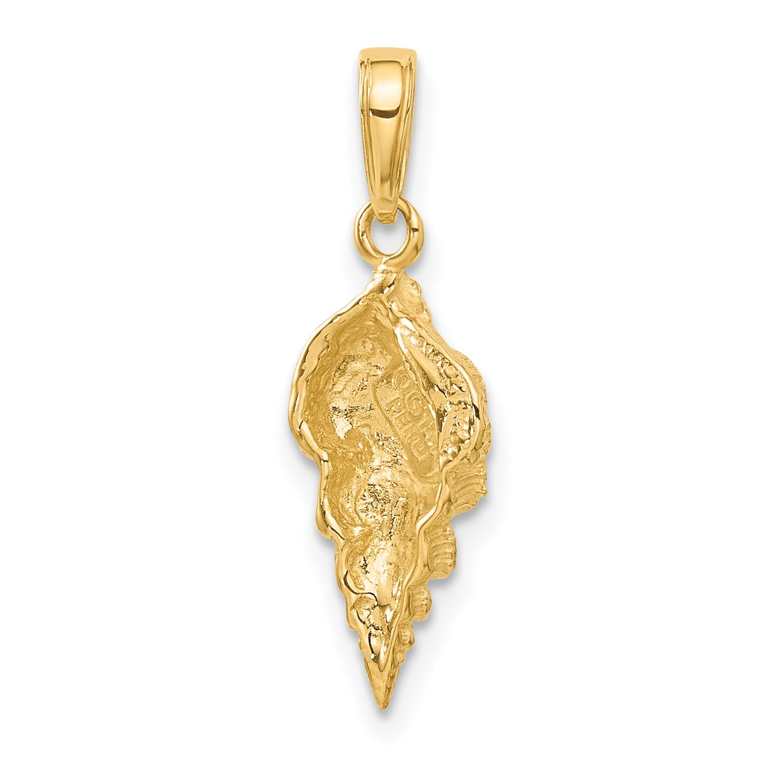 10K Yellow Gold Conch Shell Pendant