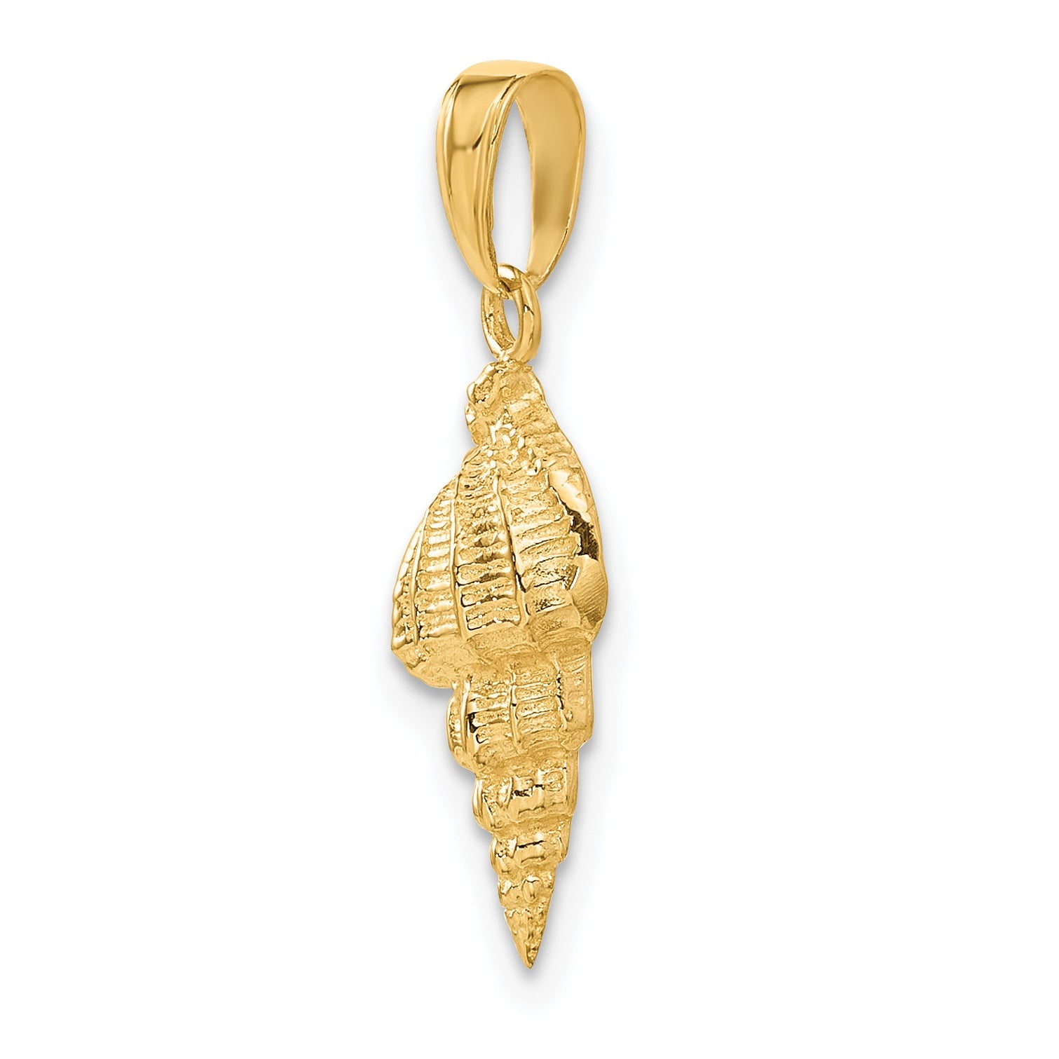 10K Yellow Gold Conch Shell Pendant