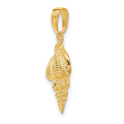 10K Yellow Gold Conch Shell Pendant