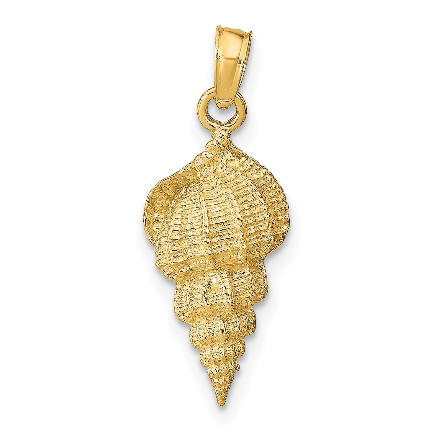 10K Yellow Gold Conch Shell Pendant