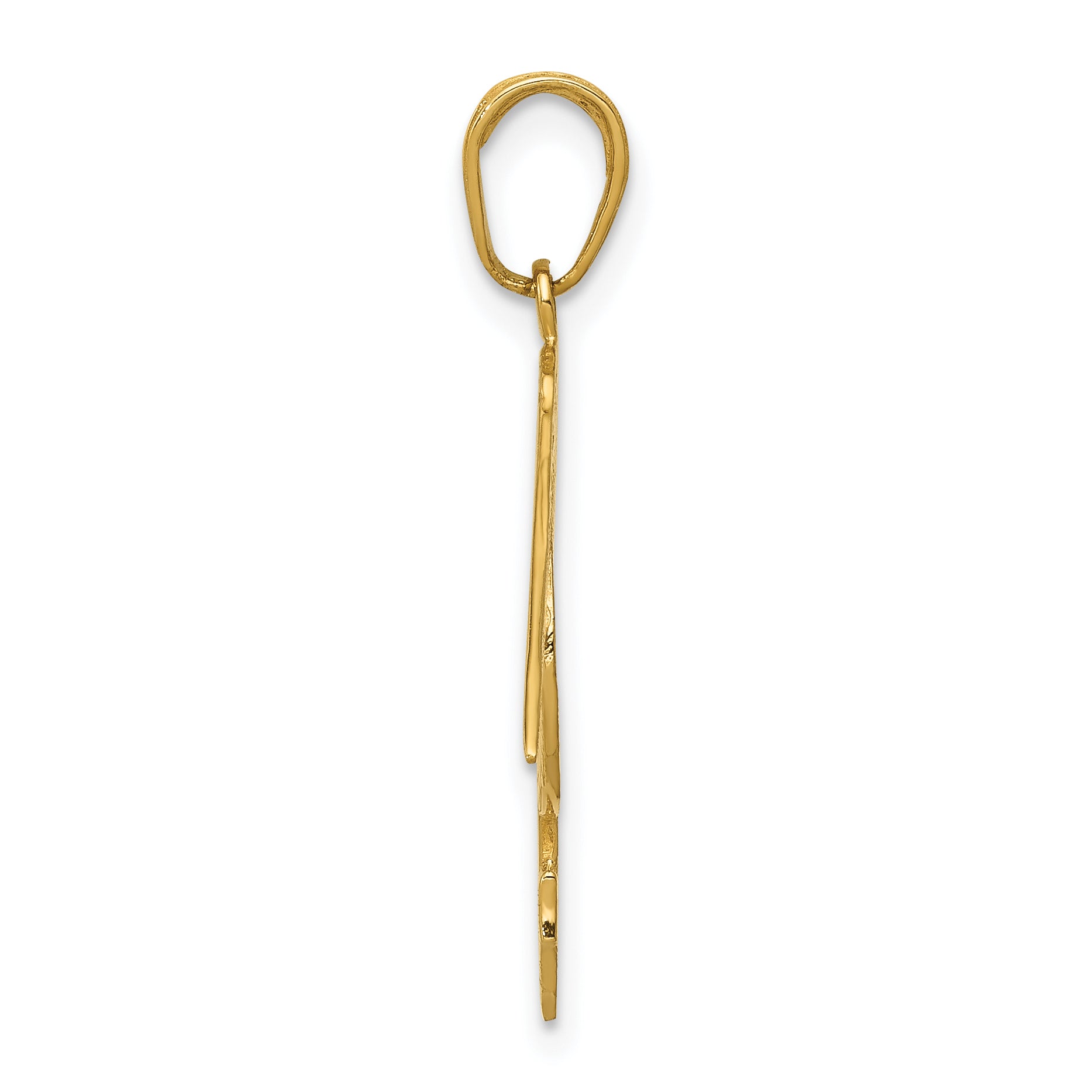 10K Yellow Gold Pelican Pendant