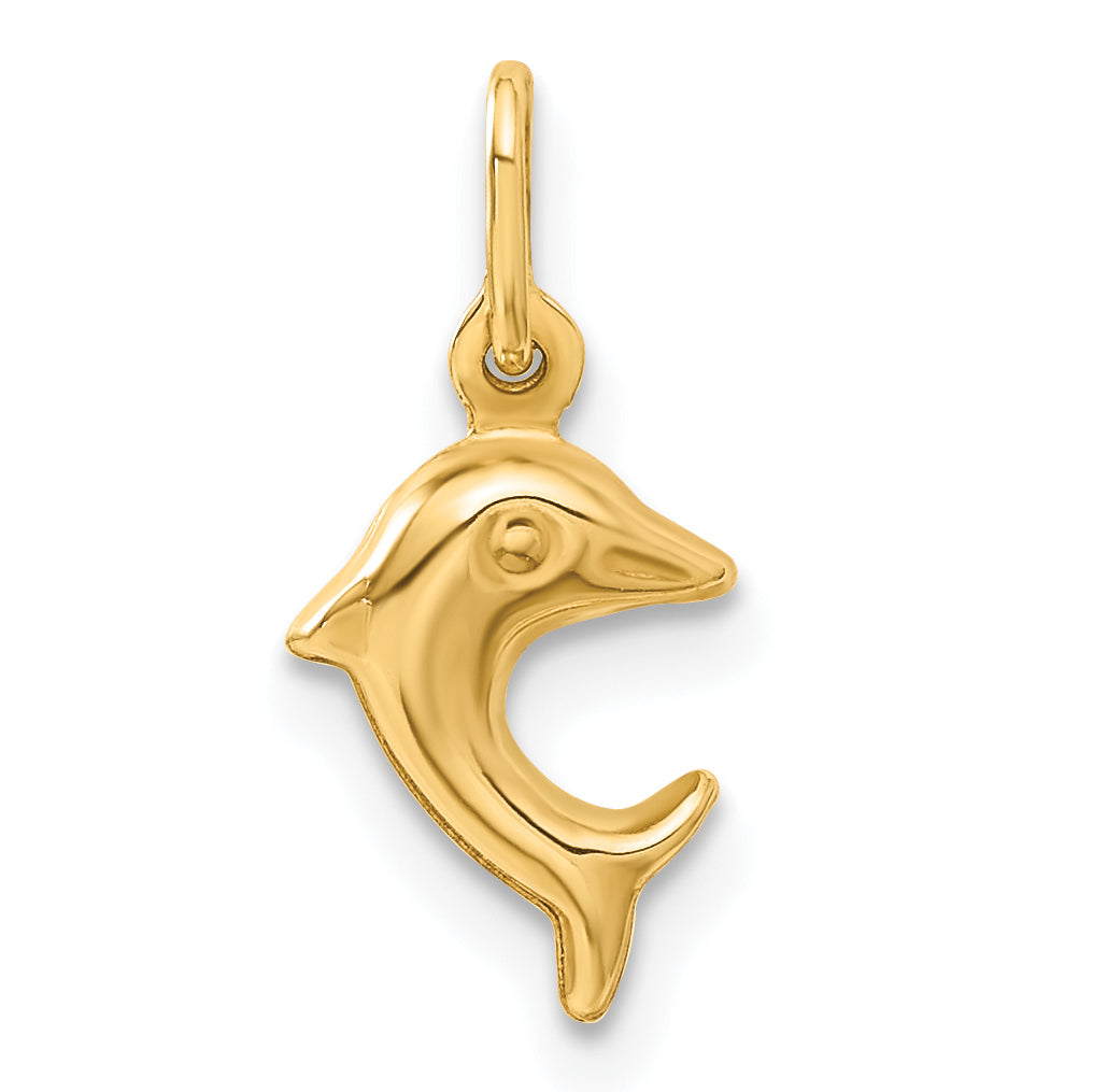 10K Yellow Gold Dolphin Charm