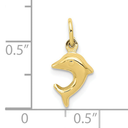 10K Yellow Gold Dolphin Charm