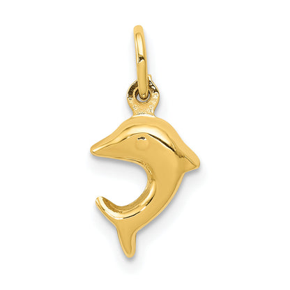 10K Yellow Gold Dolphin Charm