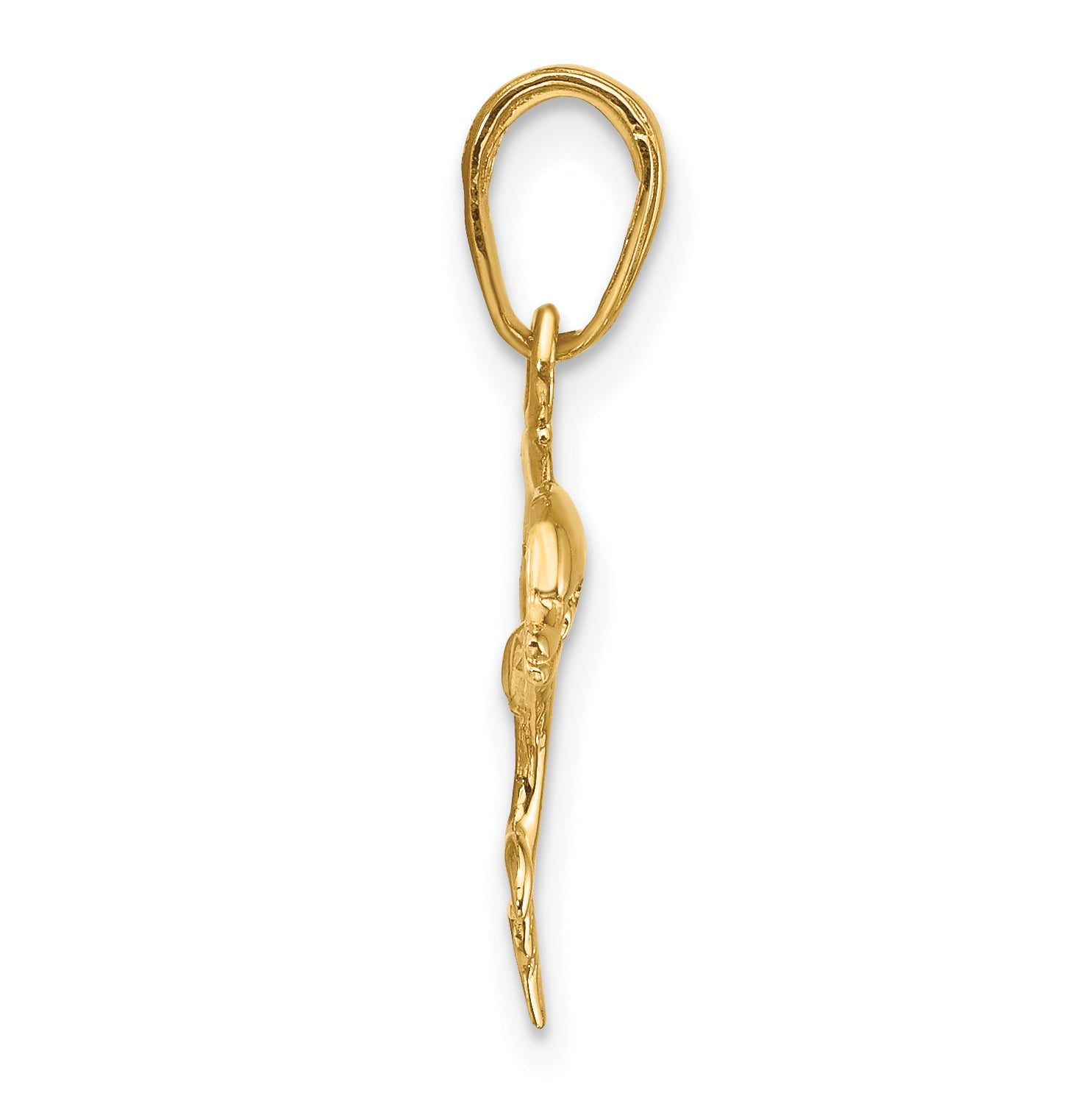 10K Yellow Gold Dolphin Pendant