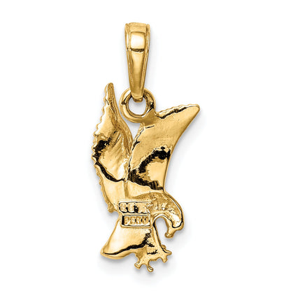 10K Yellow Gold 10K Eagle Landing Pendant