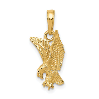 10K Yellow Gold 10K Eagle Landing Pendant