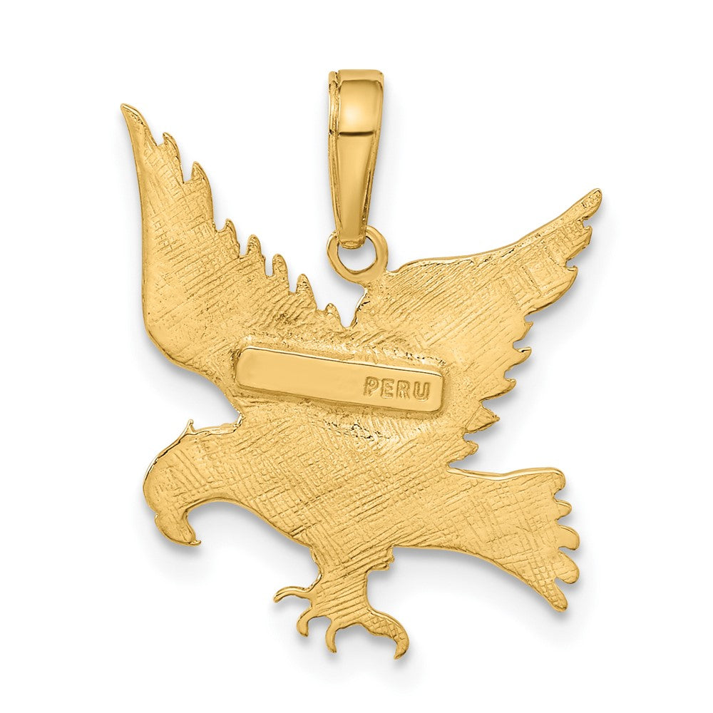 10K Yellow Gold Eagle Pendant