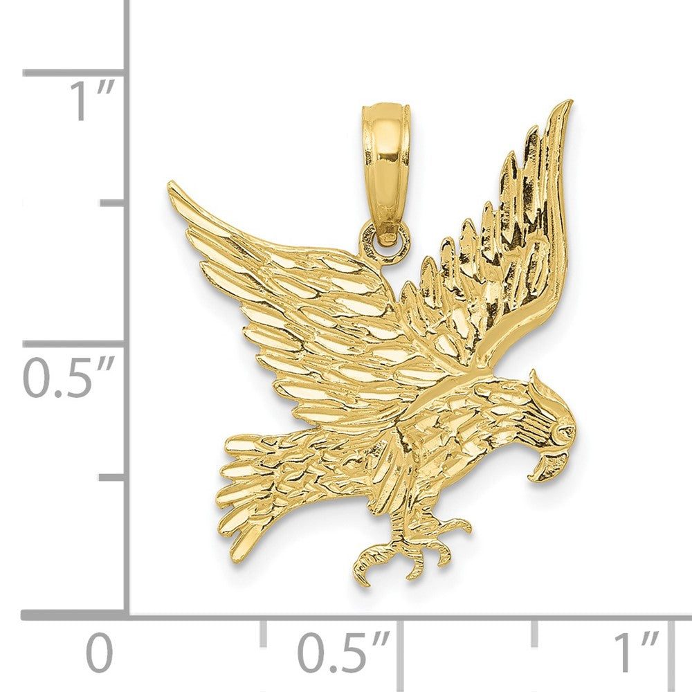 10K Yellow Gold Eagle Pendant