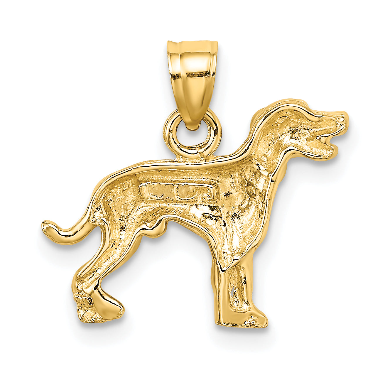 10K Yellow Gold Dalmatian Dog Charm