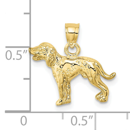 10K Yellow Gold Dalmatian Dog Charm