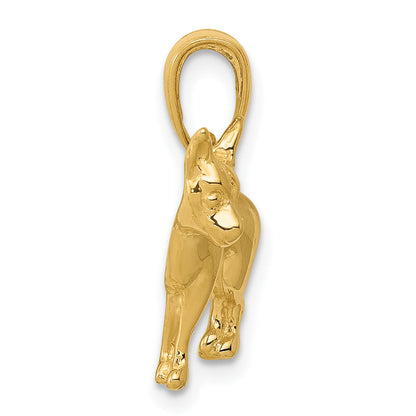 10K Yellow Gold 10K Chihuahua Dog Pendant