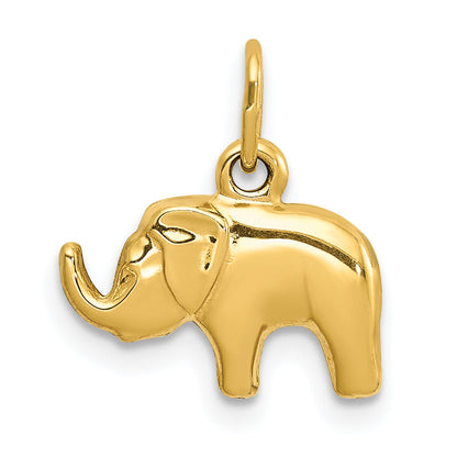 10K Yellow Gold Elephant Charm