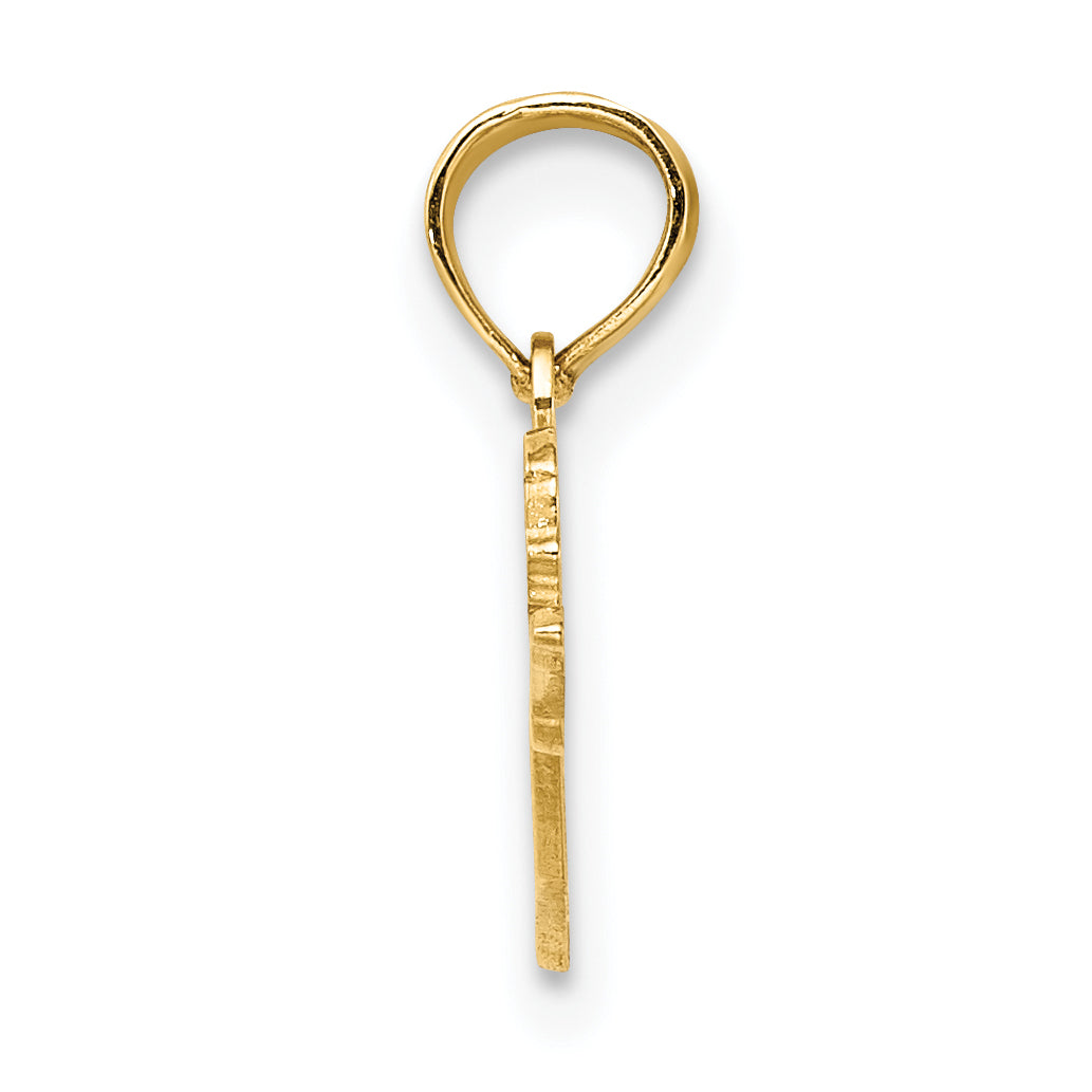 10K Yellow Gold Female Swimmer Charm