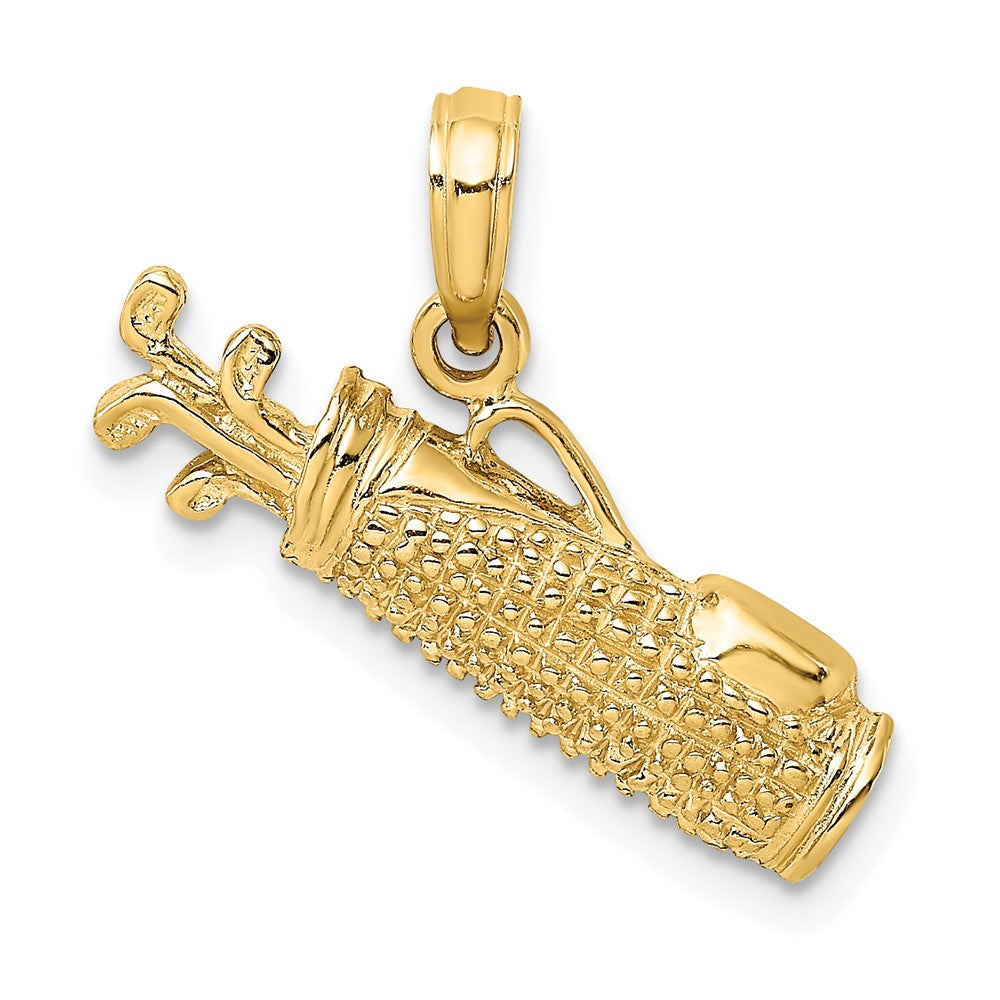 10K Yellow Gold Golf Bag Charm