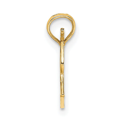 10K Yellow Gold 10K Megaphone With Handle Pendant