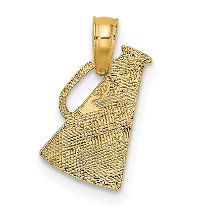10K Yellow Gold 10K Megaphone With Handle Pendant
