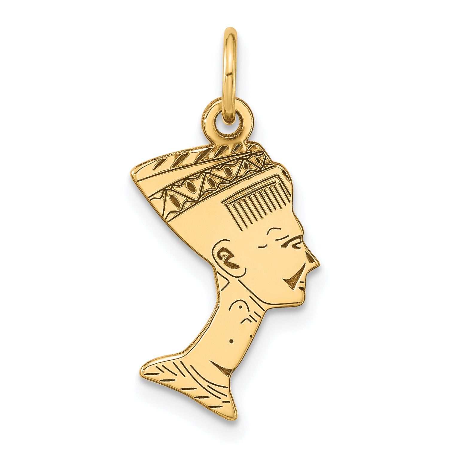 10k Yellow Gold Nefertiti Pendant