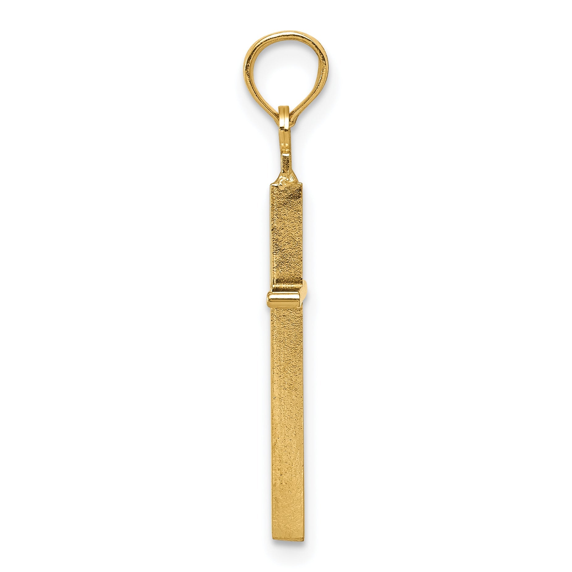 10K Yellow Gold 10K Polished Cross Pendant