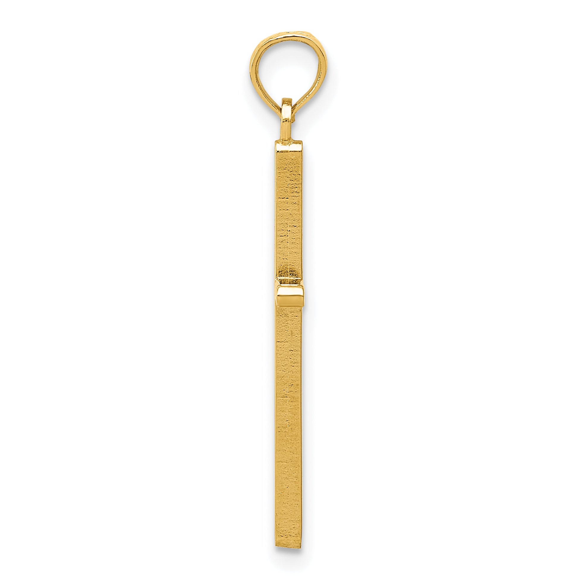 10K Yellow Gold 10K Polished Cross Pendant
