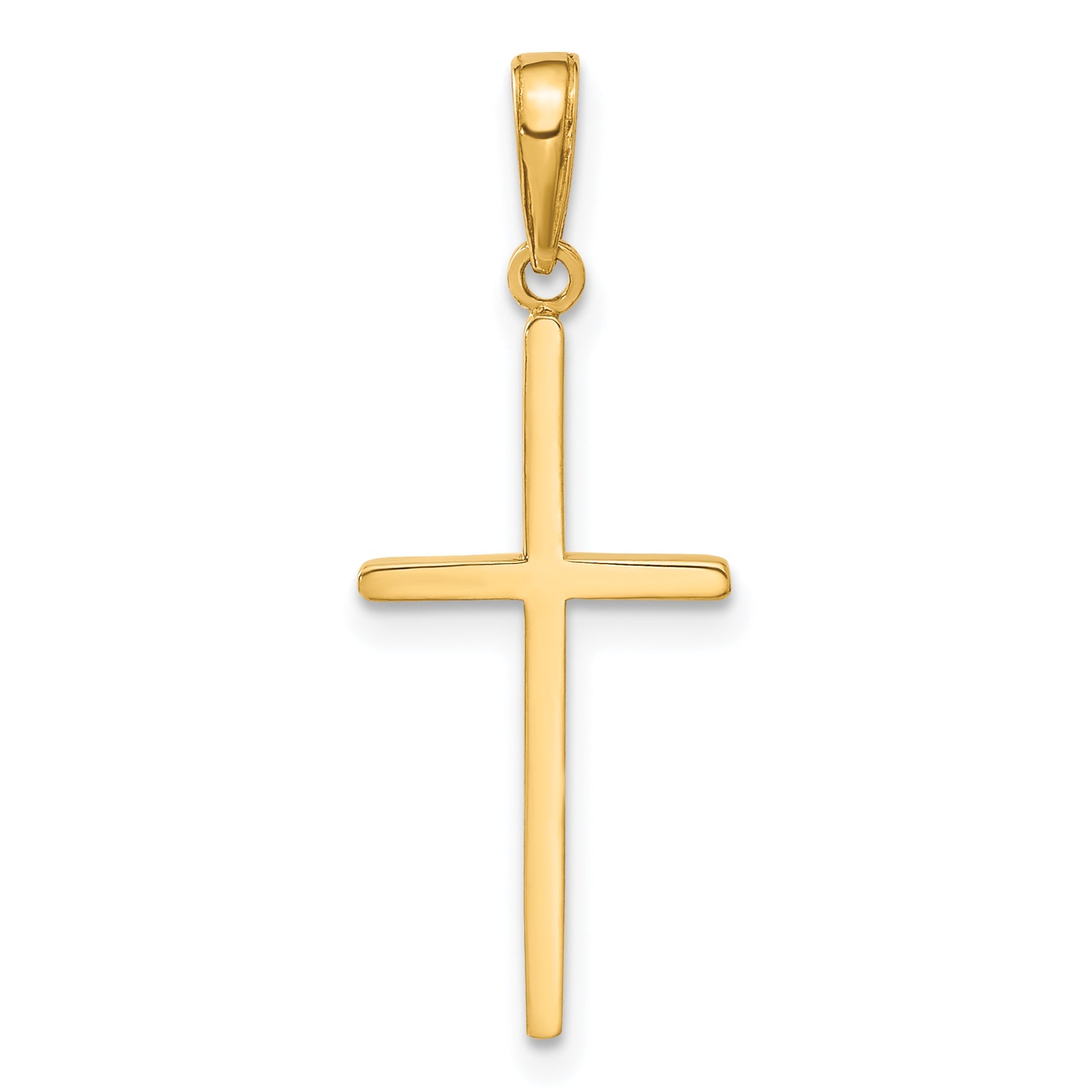10K Yellow Gold 10K Polished Cross Pendant