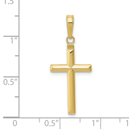 10K Yellow Gold 10K Reversible Latin Cross Pendant
