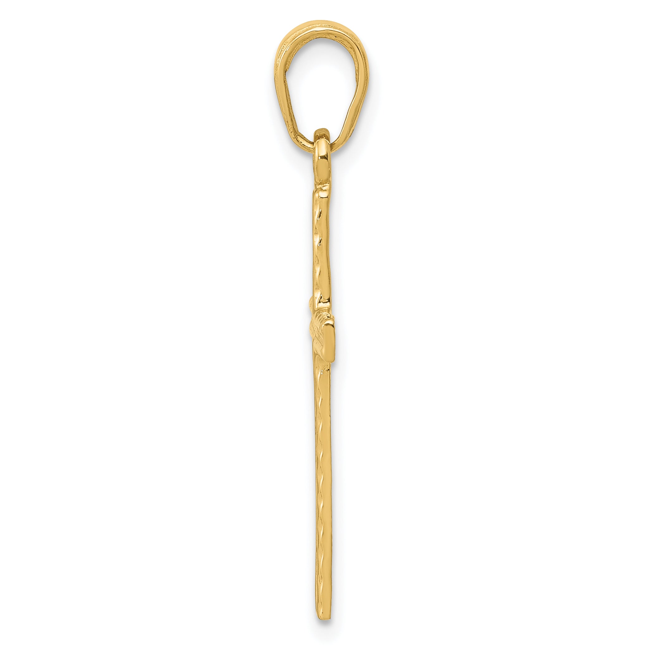 10K Yellow Gold 10K Latin Cross Pendant