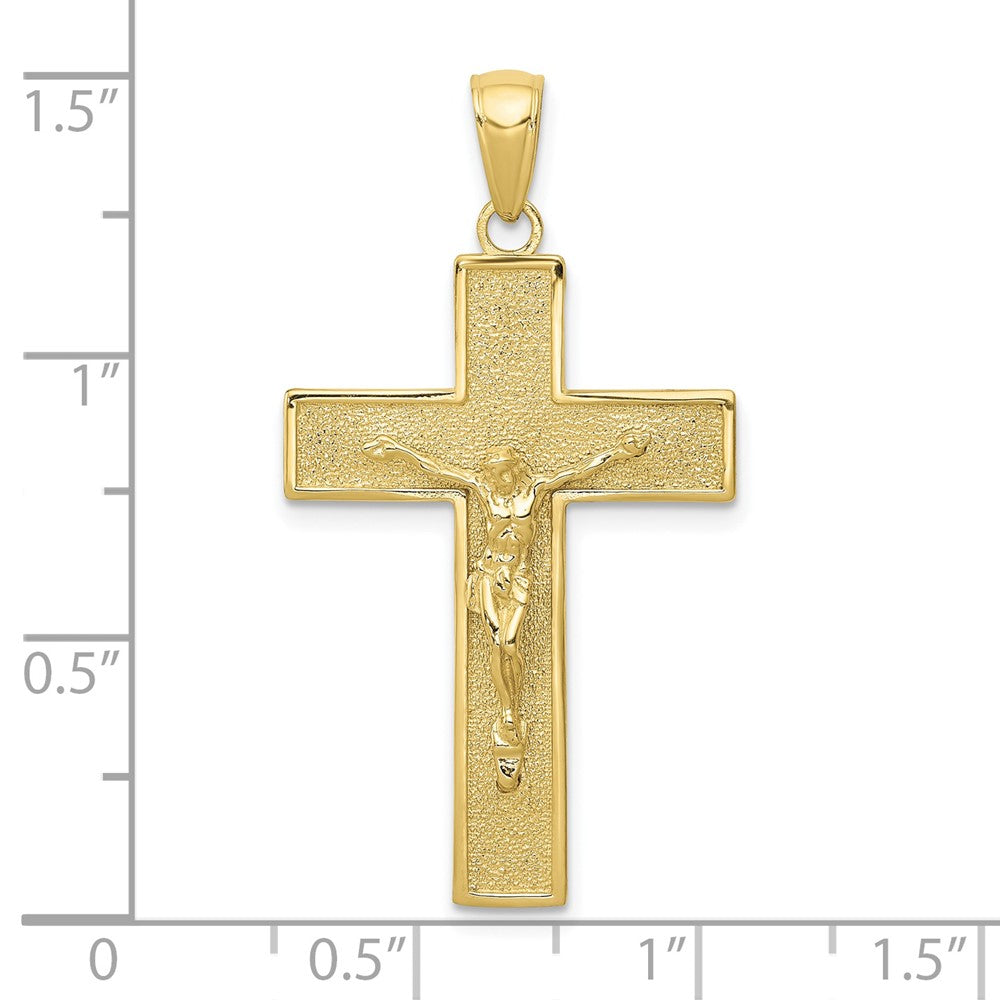 10K Yellow Gold Crucifix Pendant
