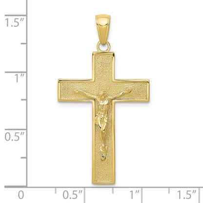10K Yellow Gold Crucifix Pendant