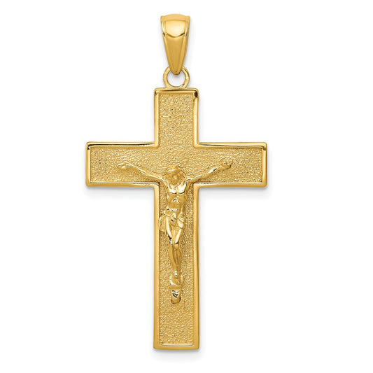 10K Yellow Gold Crucifix Pendant
