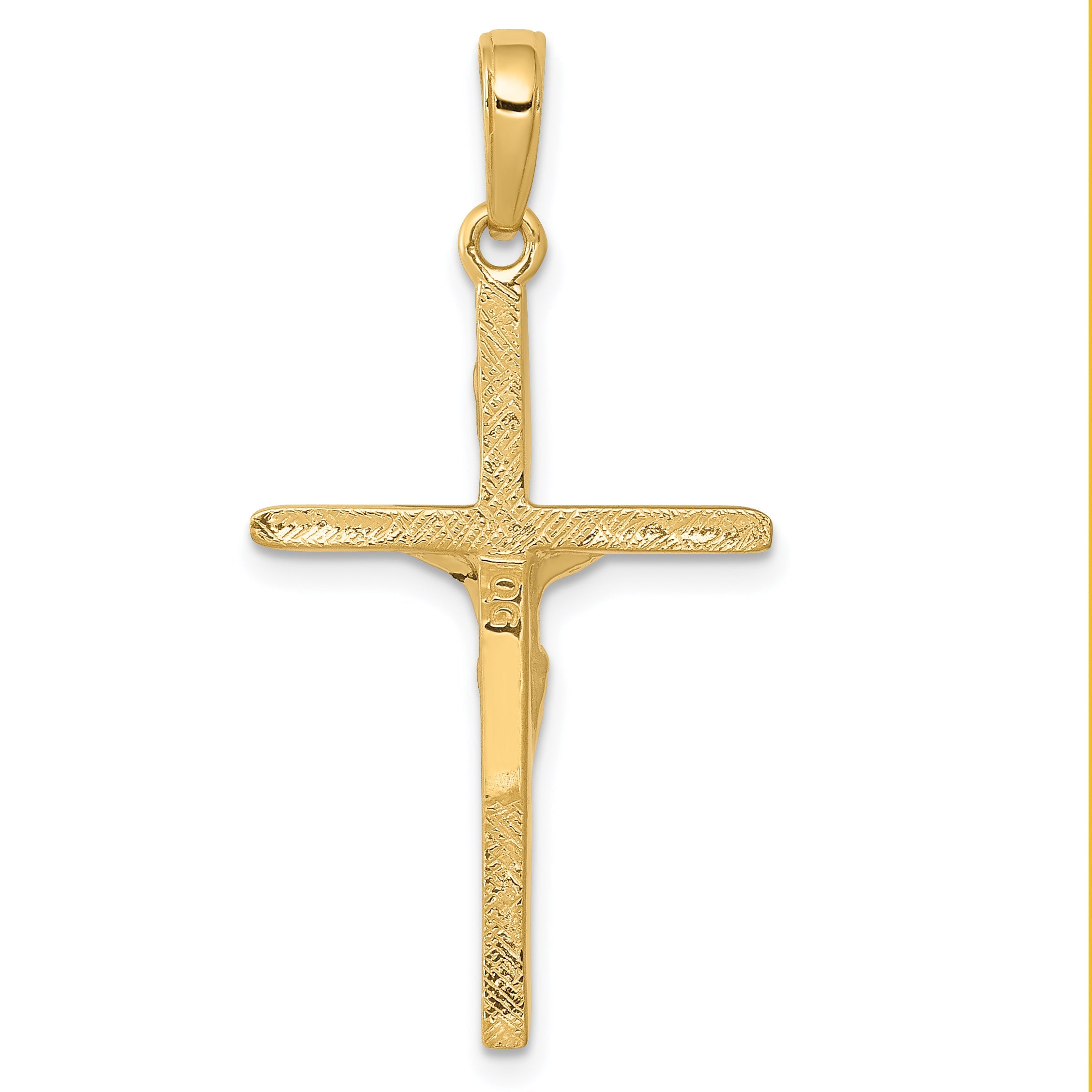 10K Yellow Gold Crucifix Pendant