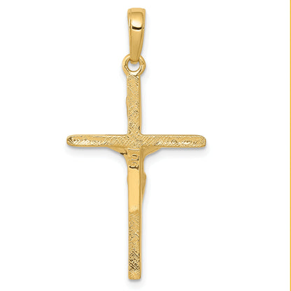 10K Yellow Gold Crucifix Pendant