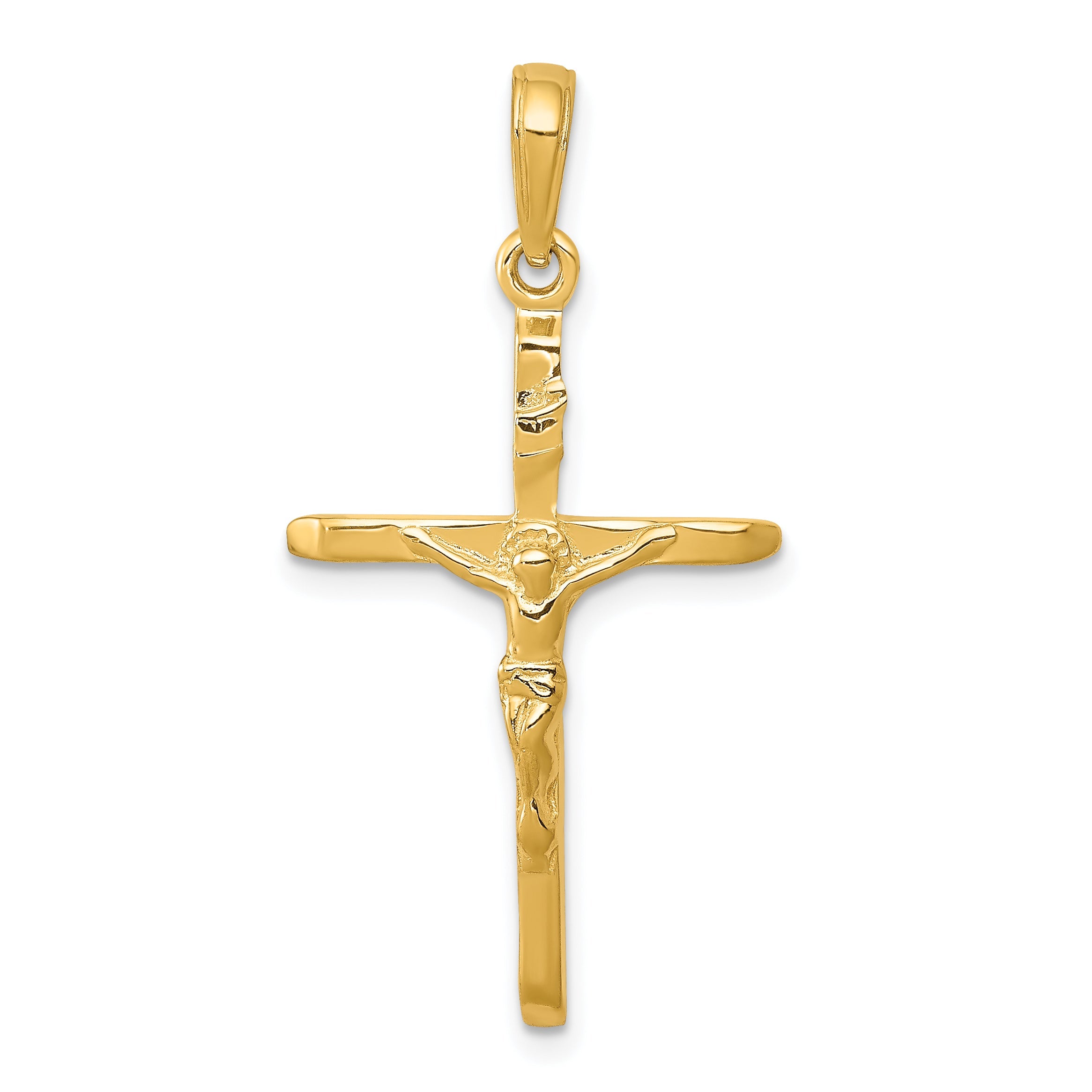 10K Yellow Gold Crucifix Pendant
