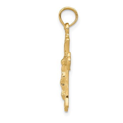 10K Yellow Gold 10K Inri Crucifix Charm
