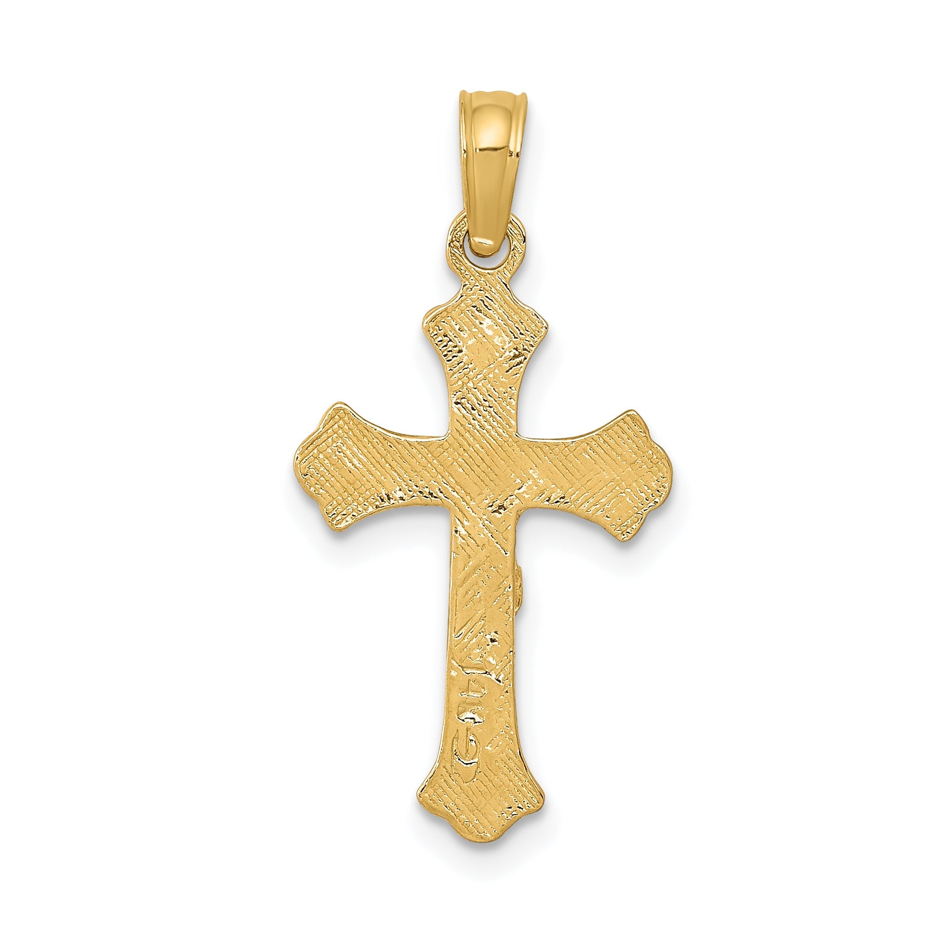 10K Yellow Gold 10K Inri Crucifix Charm