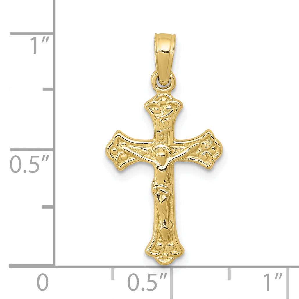 10K Yellow Gold 10K Inri Crucifix Charm
