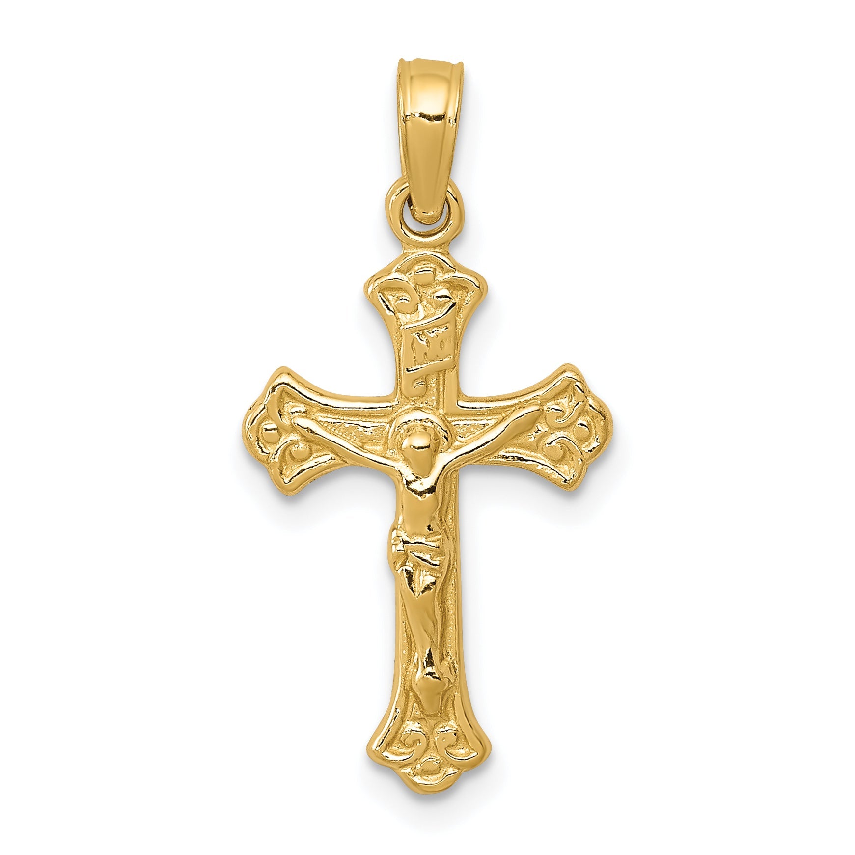 10K Yellow Gold 10K Inri Crucifix Charm