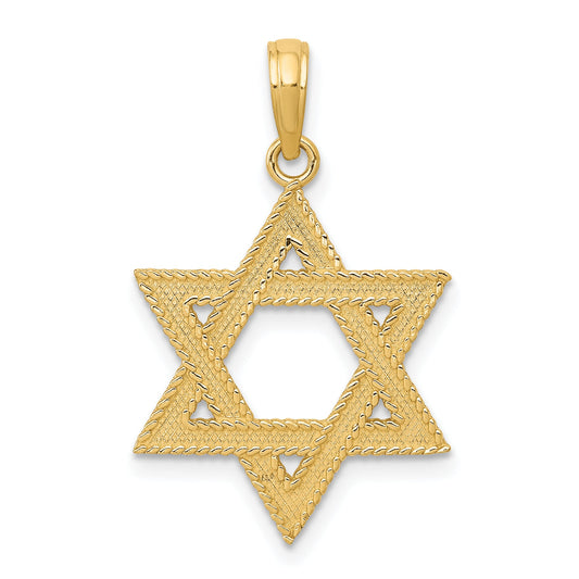 10K Yellow Gold 10K Star Of David Pendant