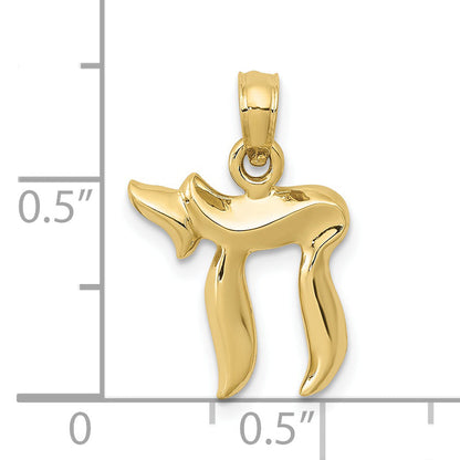10K Yellow Gold 10K Chai Pendant