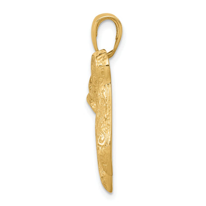 10K Yellow Gold 10K Jewish Chai (Long Life) Pendant