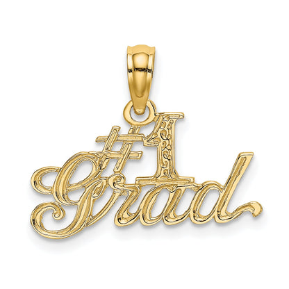 10K Yellow Gold #1 Grad Pendant