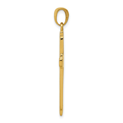 10K Yellow Gold Cross Pendant