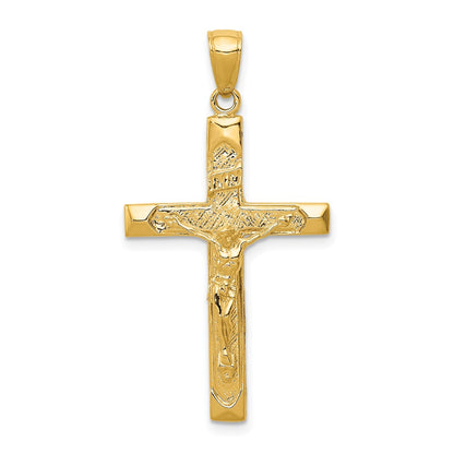 10K Yellow Gold Inri Crucifix Pendant