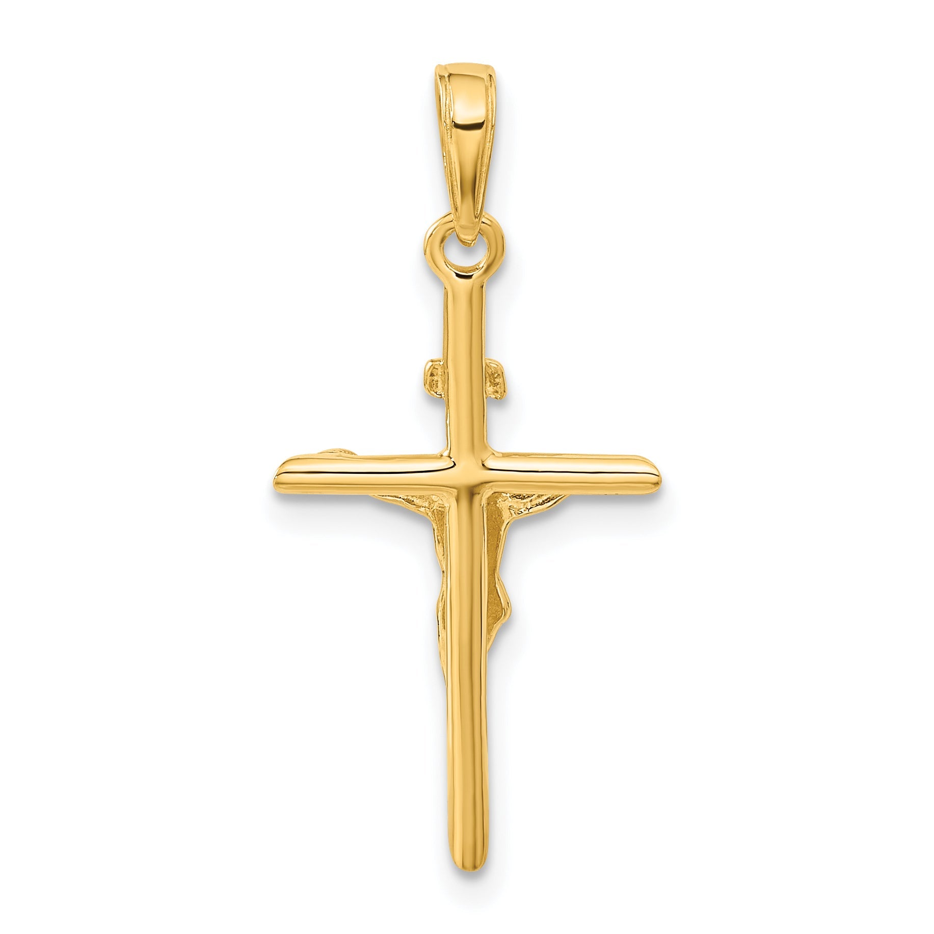 10K Yellow Gold 10K Stick Style Crucifix Pendant