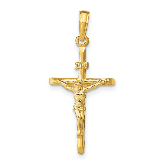 10K Yellow Gold 10K Stick Style Crucifix Pendant