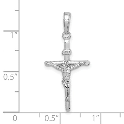 10K White Gold 10K Stick Style Crucifix Pendant