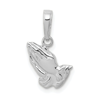 10K White Gold 10K Praying Hands Pendant