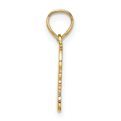 10K Yellow Gold 10K God Hearts You Charm