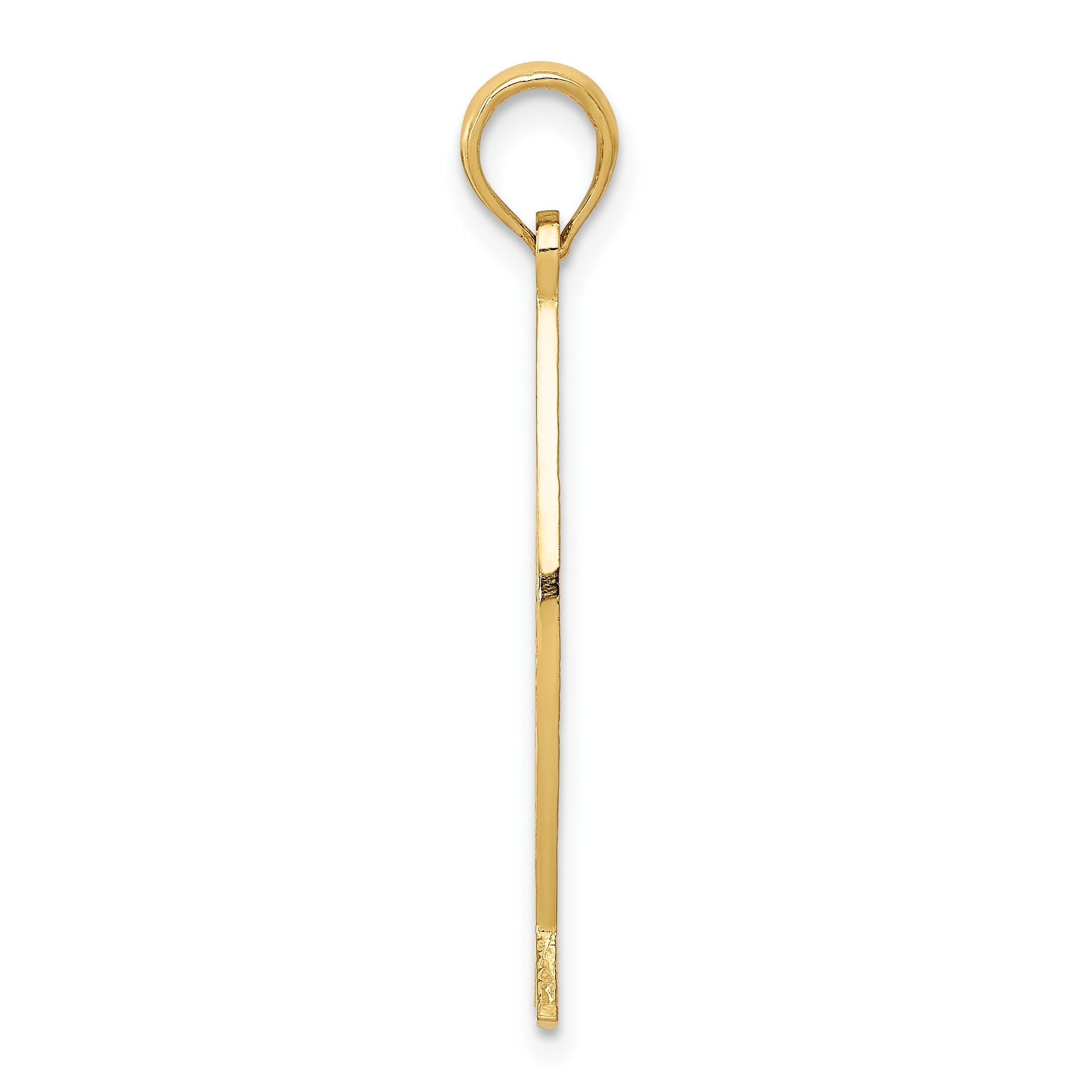 10K Yellow Gold 10K Ichthus Fish With Jesus Pendant