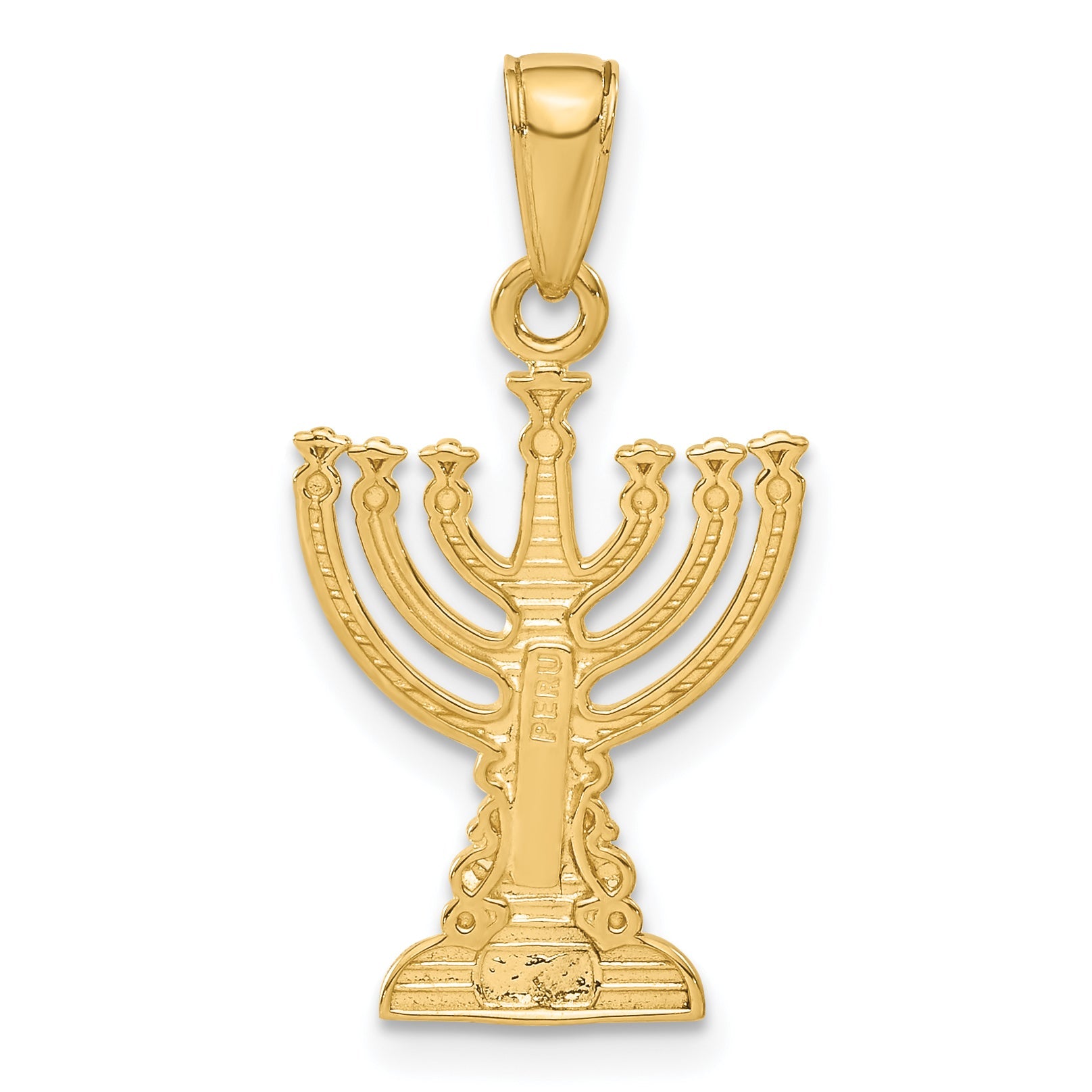 10K Yellow Gold 10K Menorah Pendant